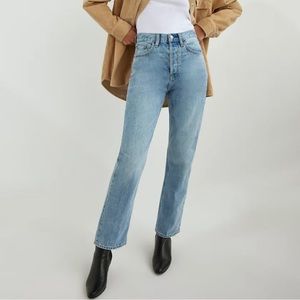 Denim Forum Joni High Rise Loose 29L Picture This Bleu (Size 27)